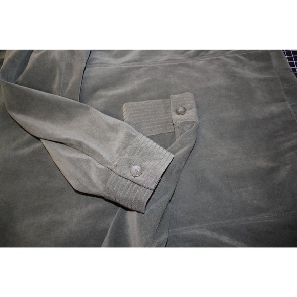 JM collection Jacket and skirt suit  14 Army Green 97% Polyester & 3% Spandex - Picture 12 of 12